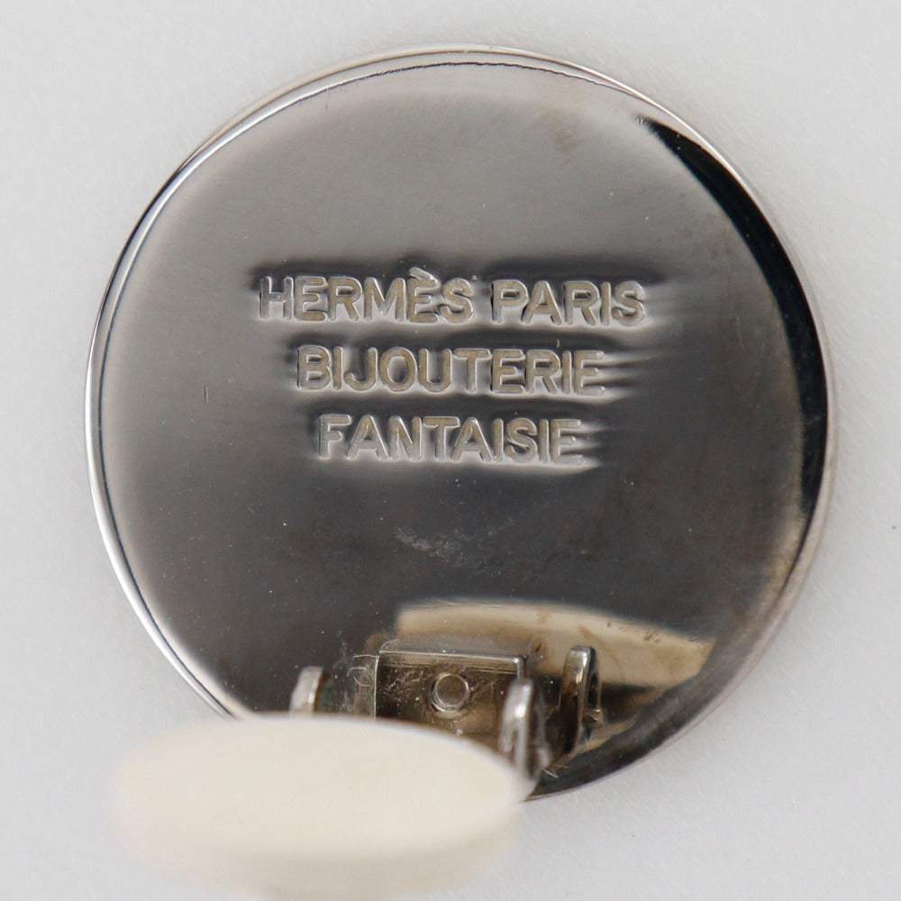 HERMÈS – BIJOUTERIE FANTAISIE “Série” Earrings Metallic Silver