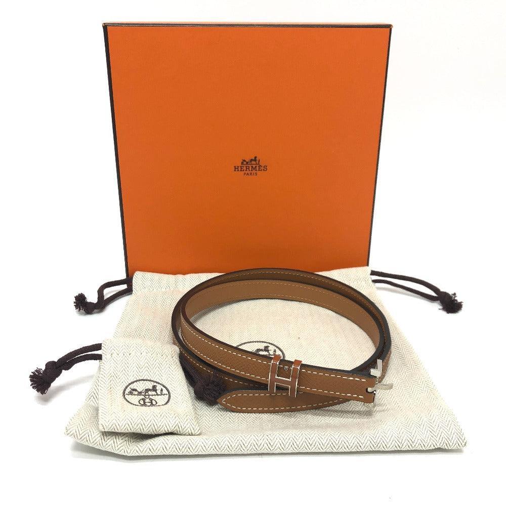 HERMÈS – “Pop H” Belt 15 Epsom Leather Brown Size 80 Introduced 2010 Inspired by Philippe Mouquet –