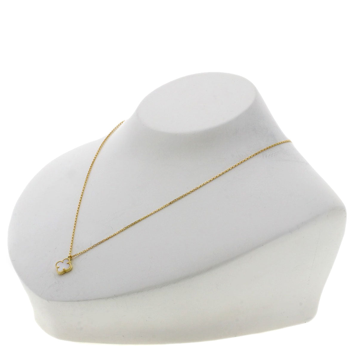 VAN CLEEF & ARPELS Sweet Alhambra Shell Necklace – 18K Yellow Gold