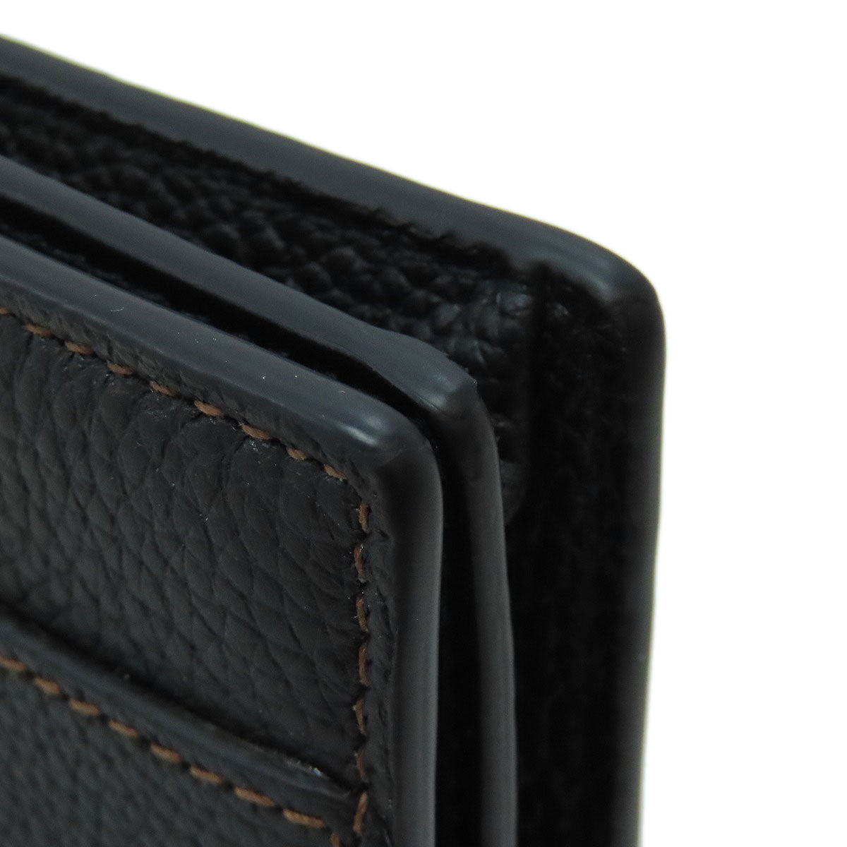 BURBERRY – TB Logo Bifold Wallet – Black Leather 100% Authentic ✨Previously Owned Excellent Condition ~32% Off MSRP