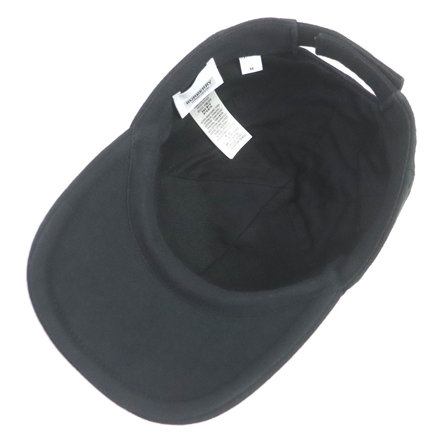 BURBERRY – Men’s Cap – Black Cotton –