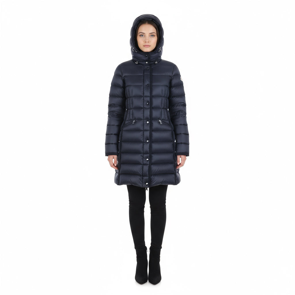 MONCLER – Down Coat – Hermine – Navy – Size 00 – 100% Authentic Pre-Owned(✨Excellent condition with virtually no signs of use)