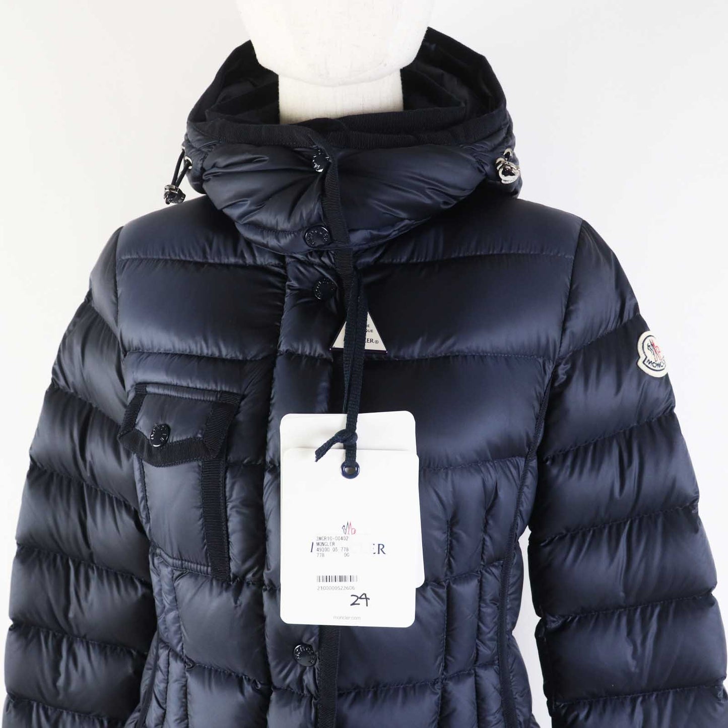 MONCLER – Down Coat – Hermine – Navy – Size 00 – 100% Authentic Pre-Owned(✨Excellent condition with virtually no signs of use)