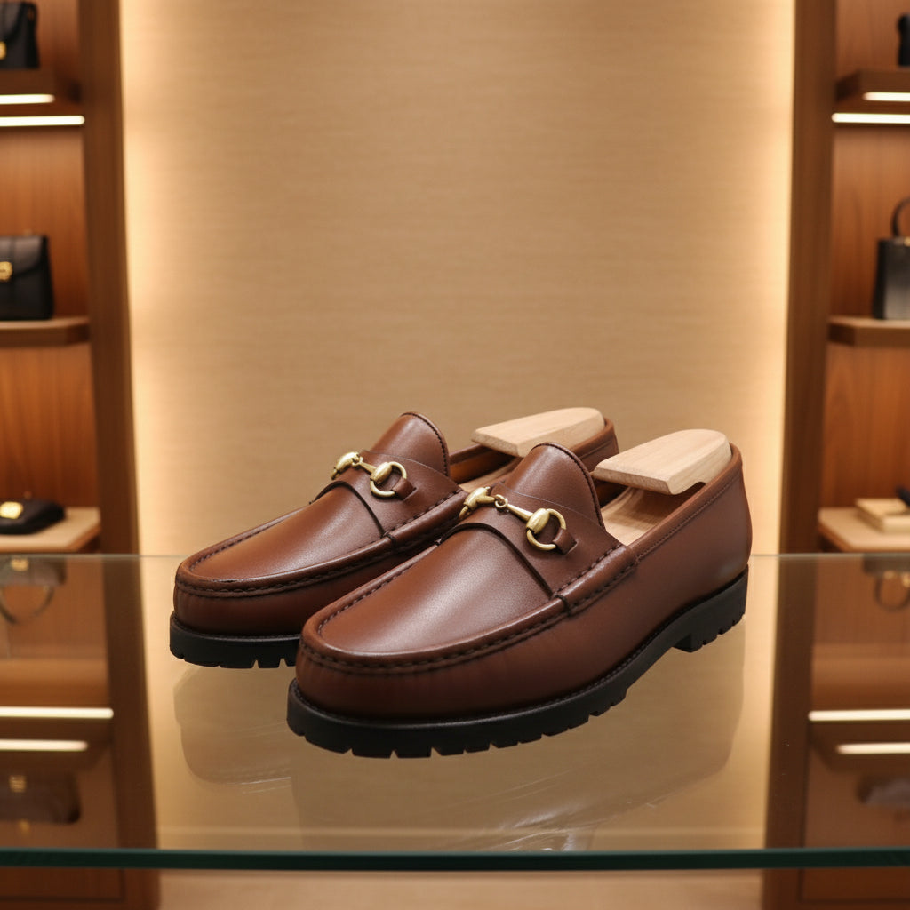 GUCCI – Horsebit Loafers – Brown Leather – Women’s Size 6 – 100% Authentic ✨Previously Owned Excellent Condition ~69% Off MSRP