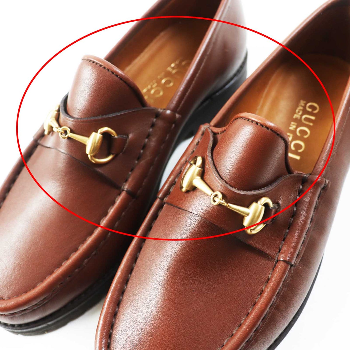 GUCCI – Horsebit Loafers – Brown Leather – Women’s Size 6 – 100% Authentic ✨Previously Owned Excellent Condition ~69% Off MSRP