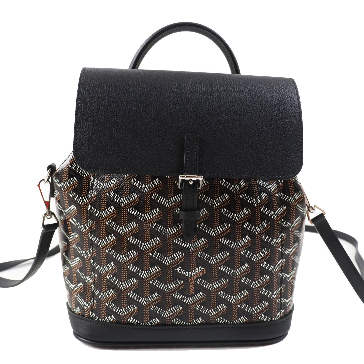 GOYARD-Alpin Mini Backpack in Black Goyardine Canvas & Leather – Like new