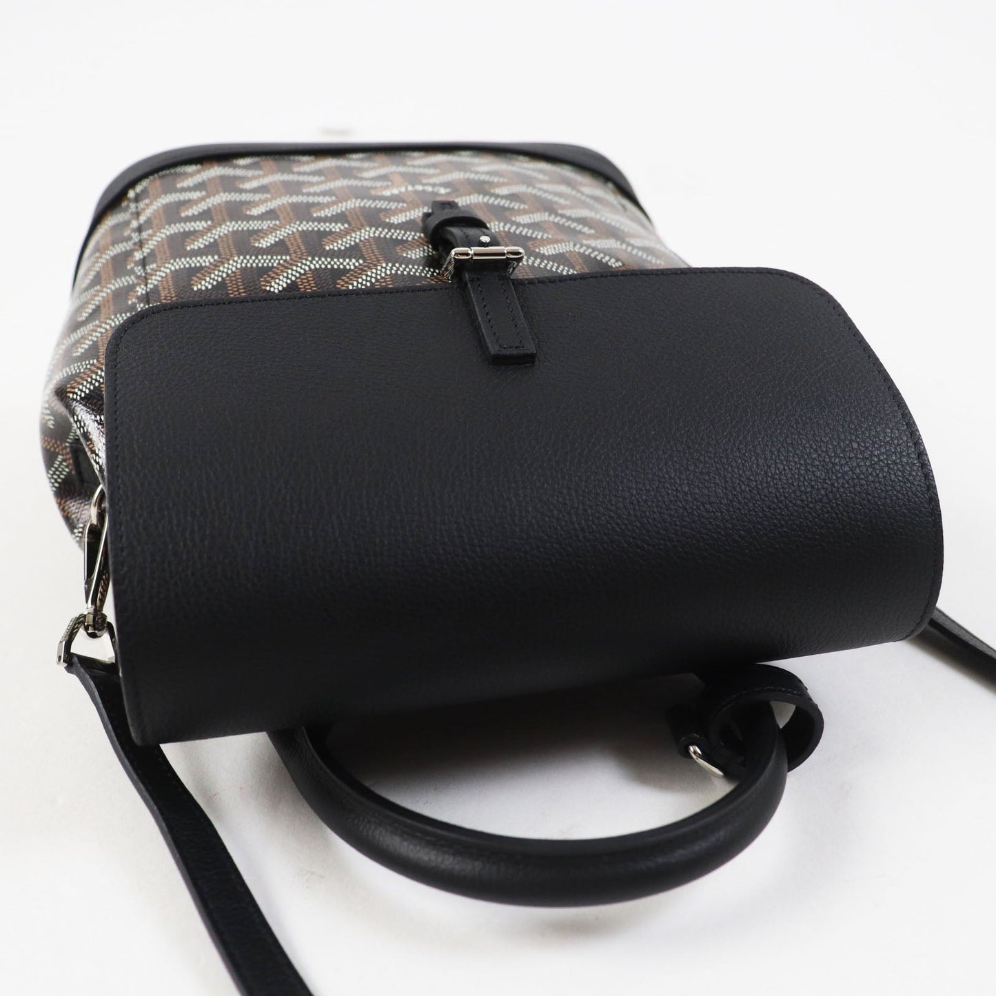 GOYARD-Alpin Mini Backpack in Black Goyardine Canvas & Leather – Like new