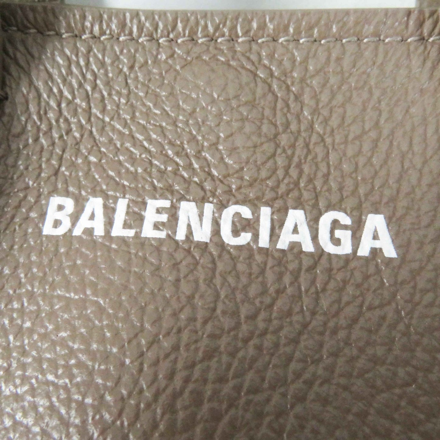 BALENCIAGA 2020s Everyday XS North South 2020s Tote Bag in Brown Leather –Silver-tone Hardware