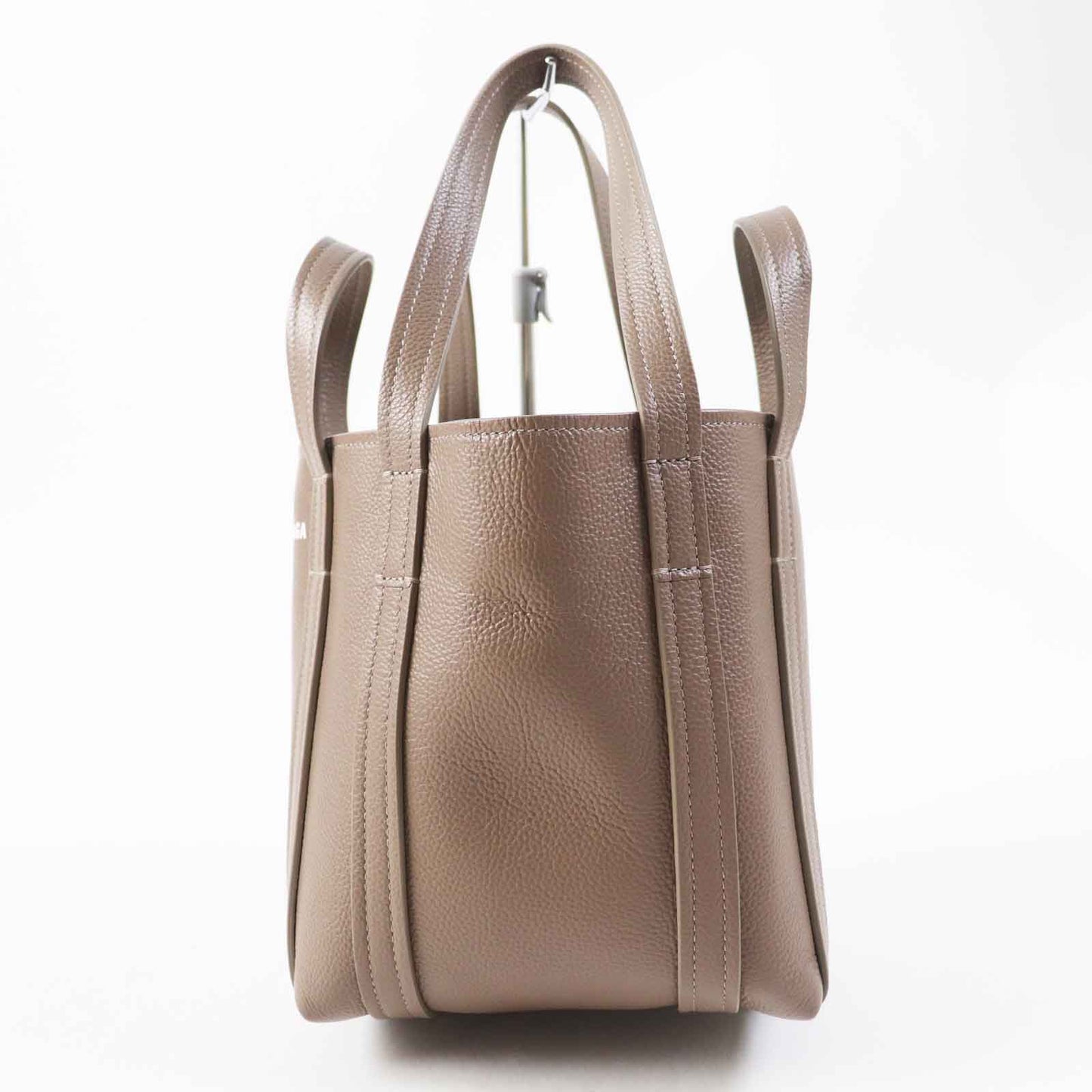 BALENCIAGA 2020s Everyday XS North South 2020s Tote Bag in Brown Leather –Silver-tone Hardware
