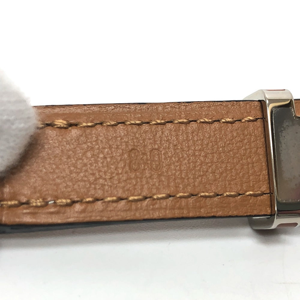 HERMÈS – “Pop H” Belt 15 Epsom Leather Brown Size 80 Introduced 2010 Inspired by Philippe Mouquet –