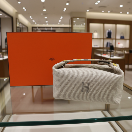 Hermès – Bride-à-Black PM OC Wool Pouch – 100% Authentic ✨Pre-Owned Unused Condition ~ 29% MSRP