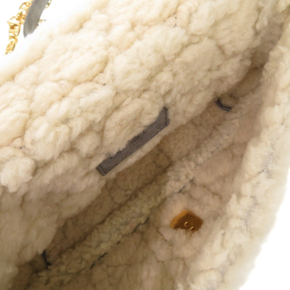 Christian Dior  – Caro Chain Gray Mouton & Suede – 100% Authentic ✨ Very Good Pre-Owned Condition ~ 27% off MSRP