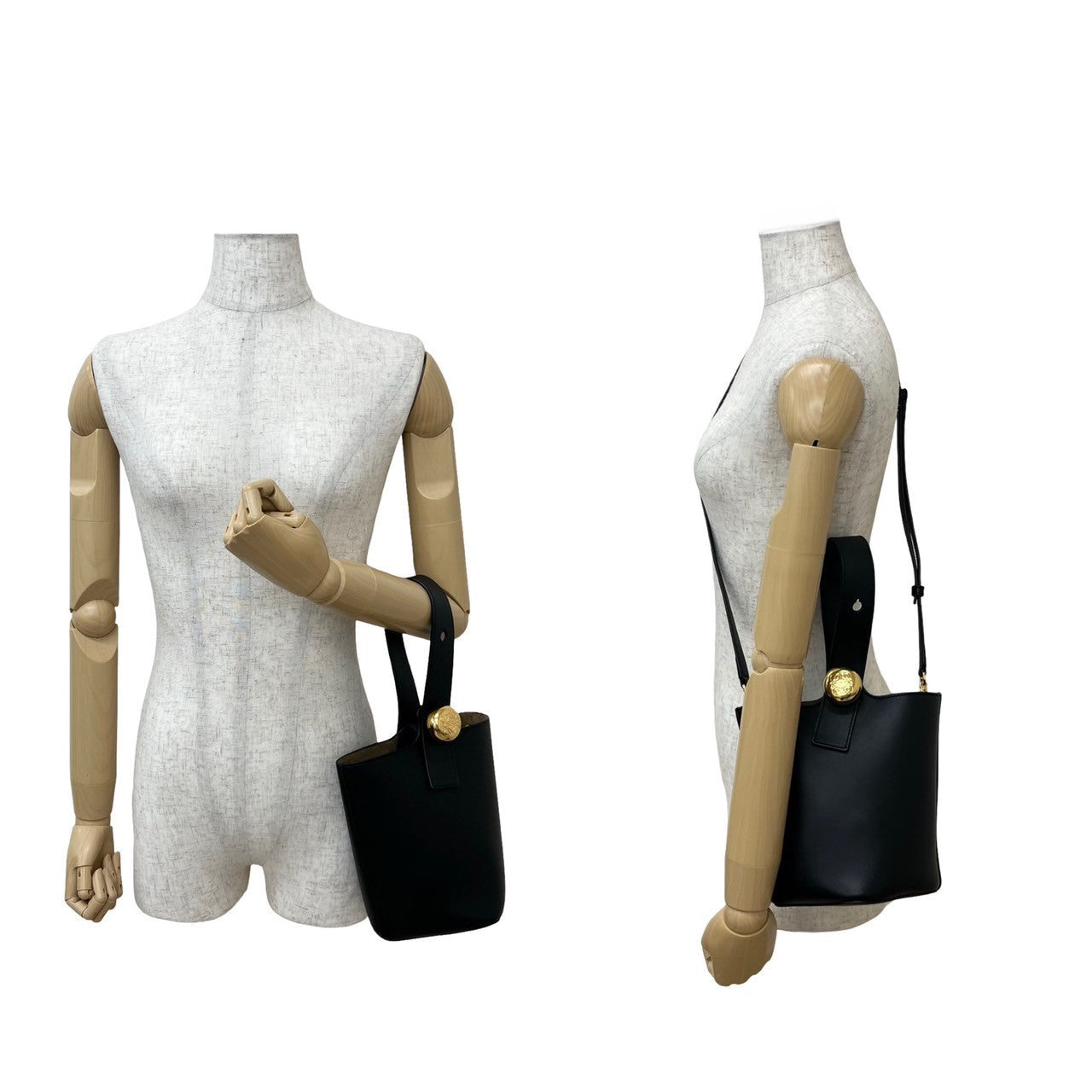 LOEWE – Pebble Bucket Mini – Anagram Logo Metal – Jonathan Anderson –