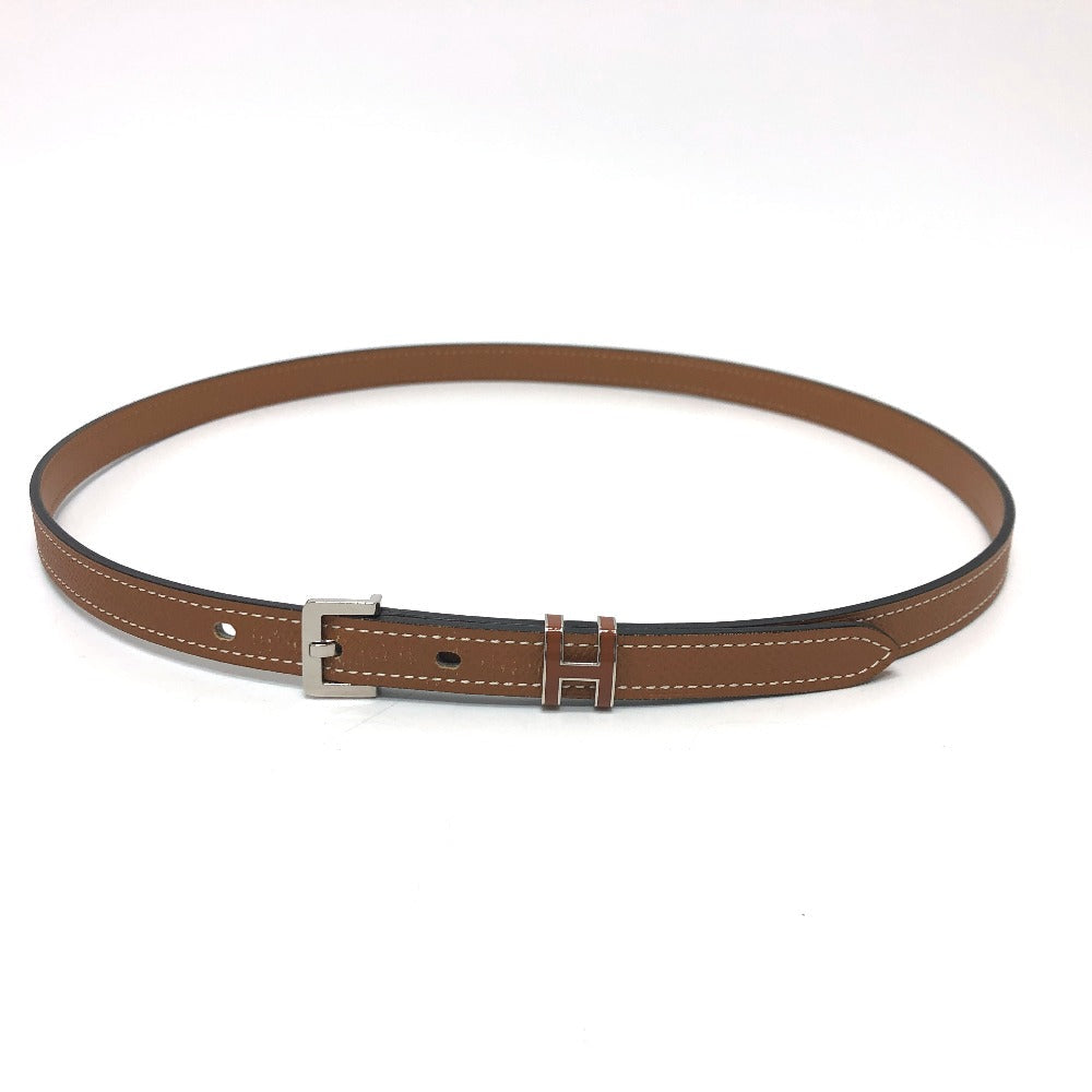HERMÈS – “Pop H” Belt 15 Epsom Leather Brown Size 80 Introduced 2010 Inspired by Philippe Mouquet –