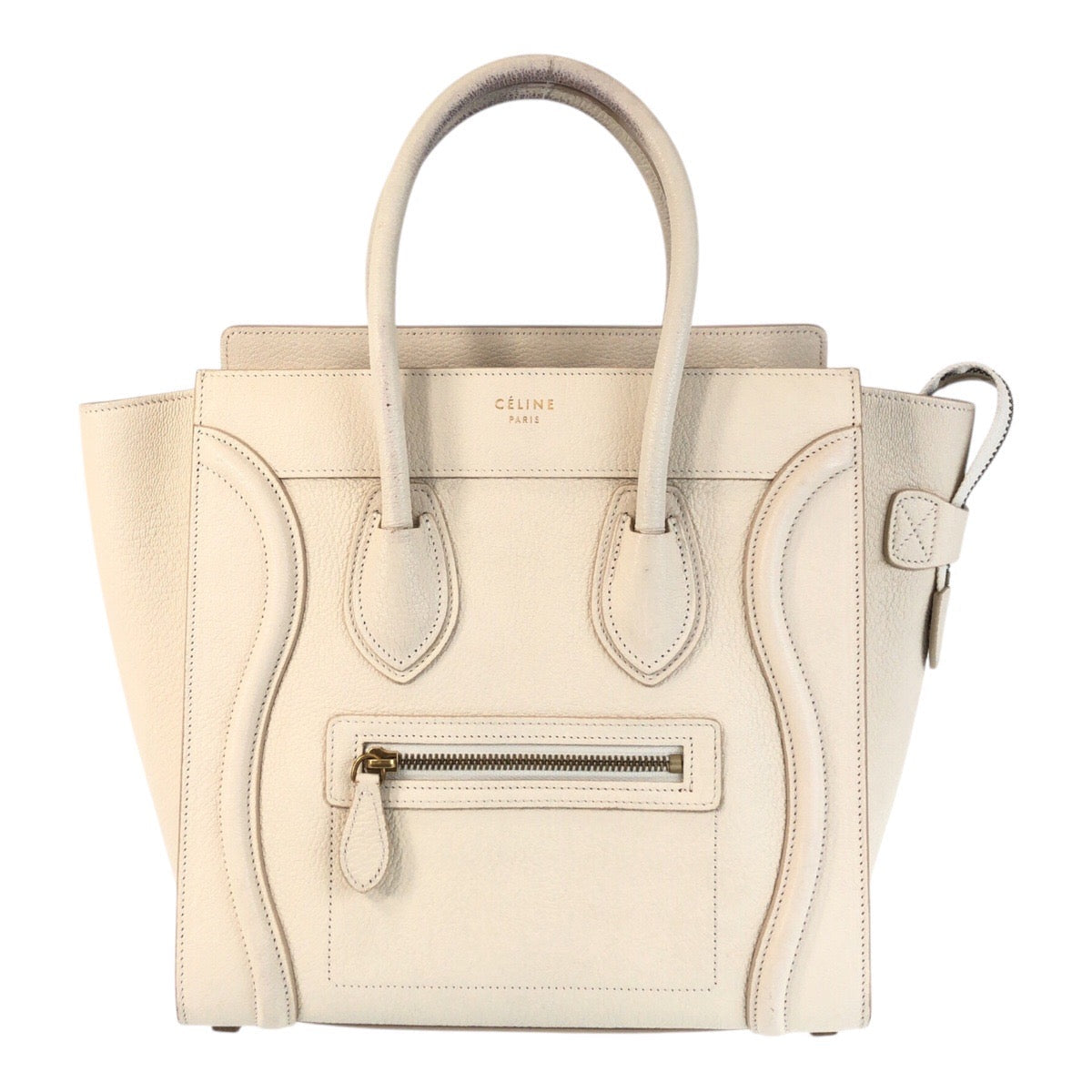 Celine The Luggage Micro Phoebe Philo Era – Early 2010s – Ivory/Gold