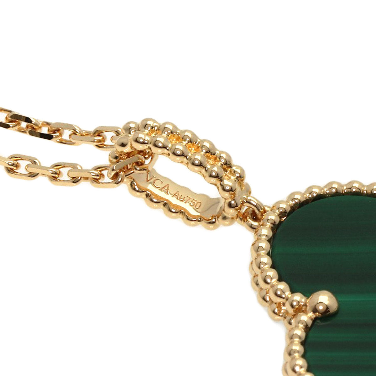 VAN CLEEF & ARPELS Magic Alhambra Malachite 18K Yellow Gold