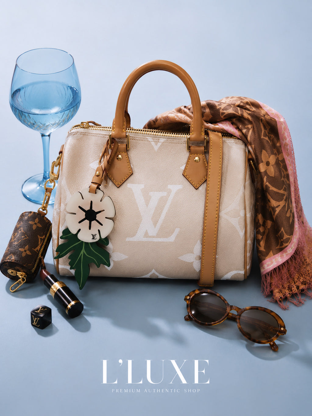 LOUIS VUITTON Speedy Bandoulière 25 Monogram Giant Gradient Pink Authentisch Gebraucht