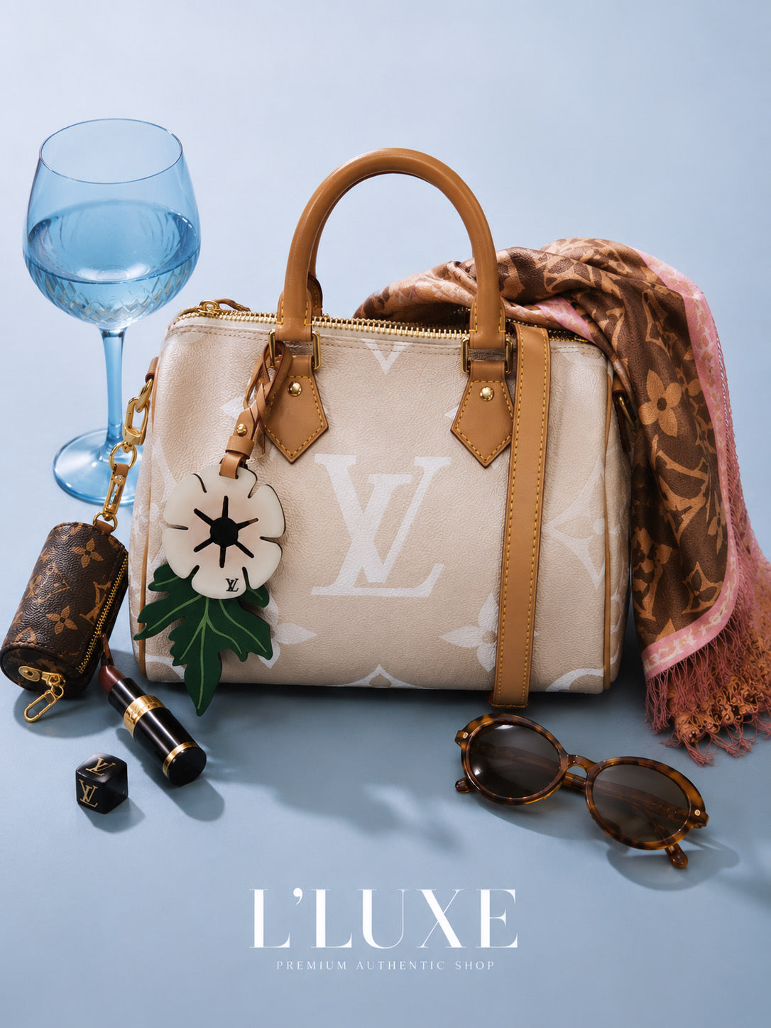 LOUIS VUITTON Speedy Bandoulière 25 Monogram Giant Gradient Pink Authentic Previously Owned