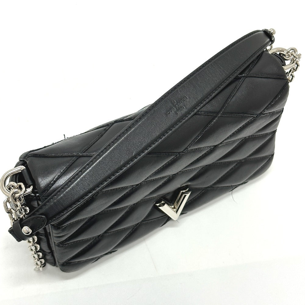 LOUIS VUITTON– Martage Quilted Black Quilted Calfskin Leather with Silver-tone Hardware