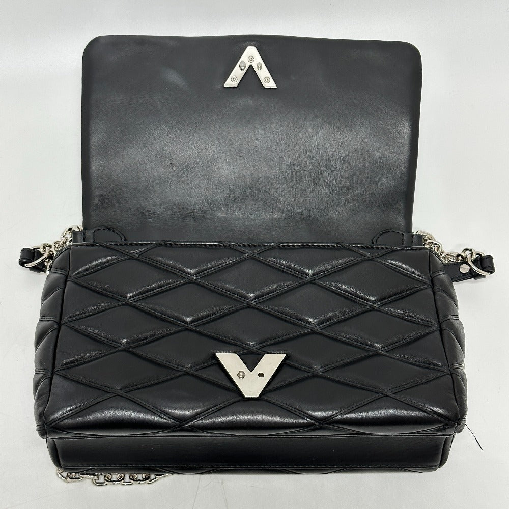 LOUIS VUITTON– Martage Quilted Black Quilted Calfskin Leather with Silver-tone Hardware
