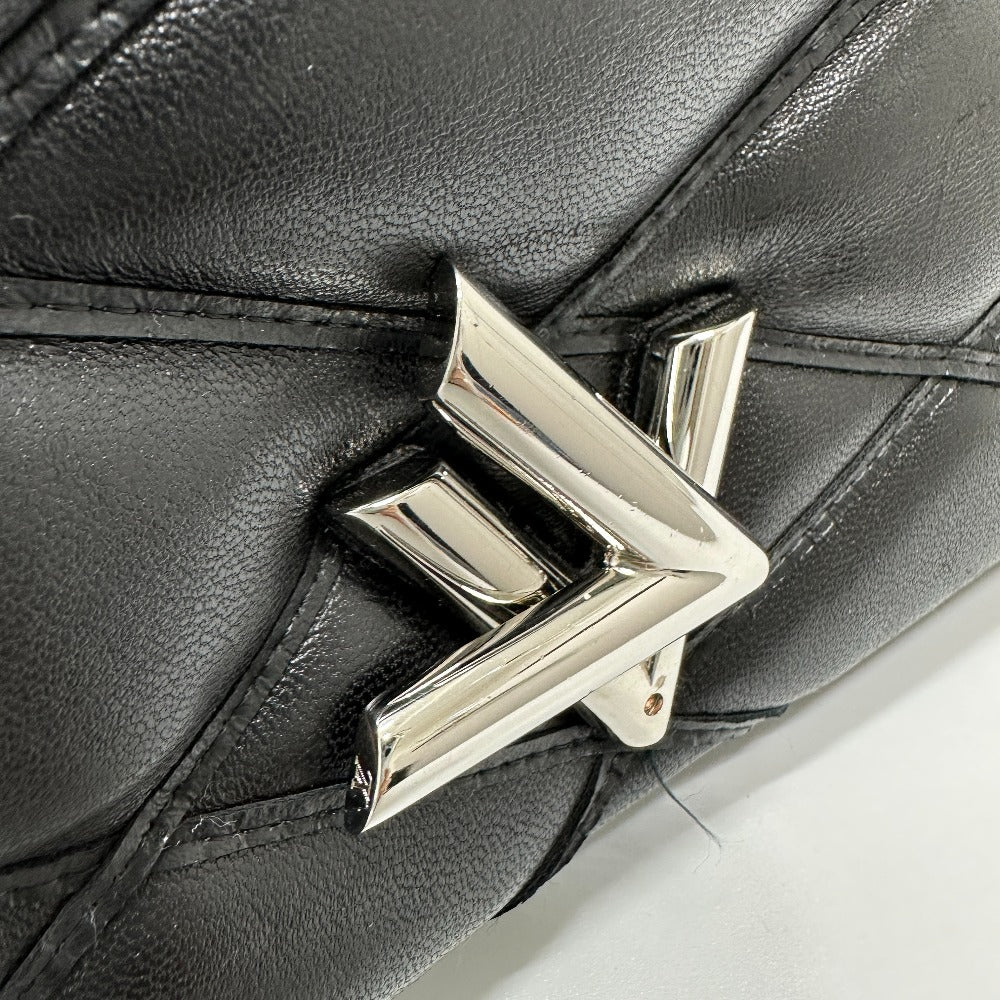 LOUIS VUITTON– Martage Quilted Black Quilted Calfskin Leather with Silver-tone Hardware