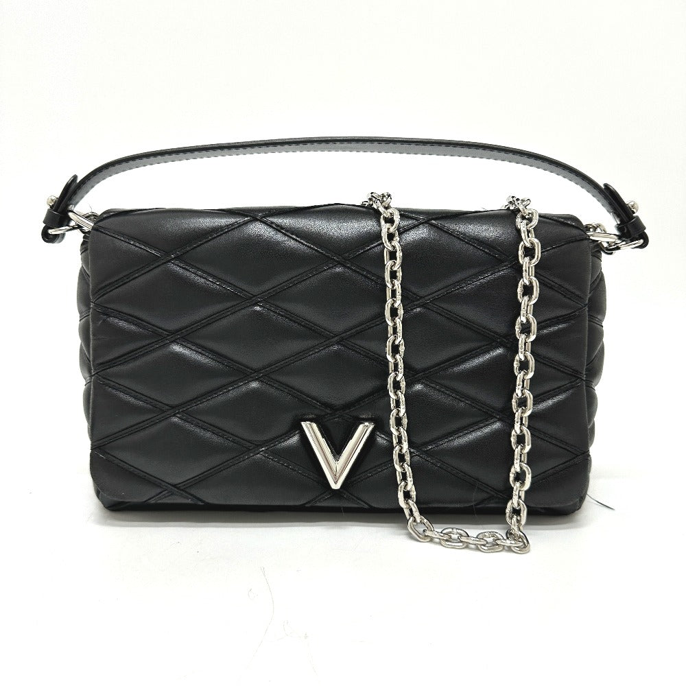LOUIS VUITTON– Martage Quilted Black Quilted Calfskin Leather with Silver-tone Hardware
