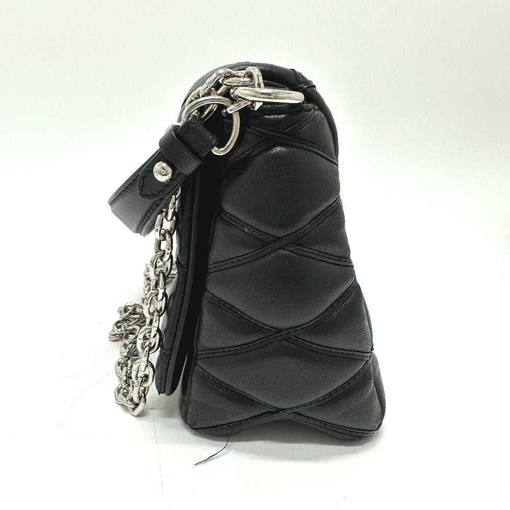 LOUIS VUITTON– Martage Quilted Black Quilted Calfskin Leather with Silver-tone Hardware
