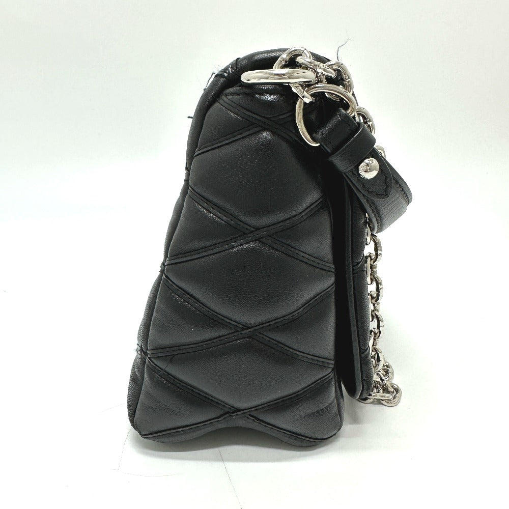 LOUIS VUITTON– Martage Quilted Black Quilted Calfskin Leather with Silver-tone Hardware