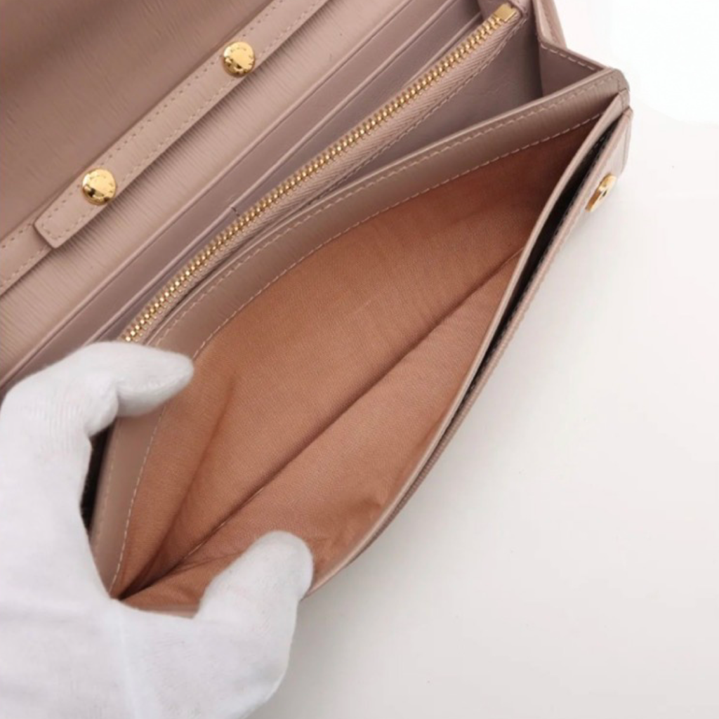 PRADA Pink Leather Shoulder Bag Previously Owned Authentic