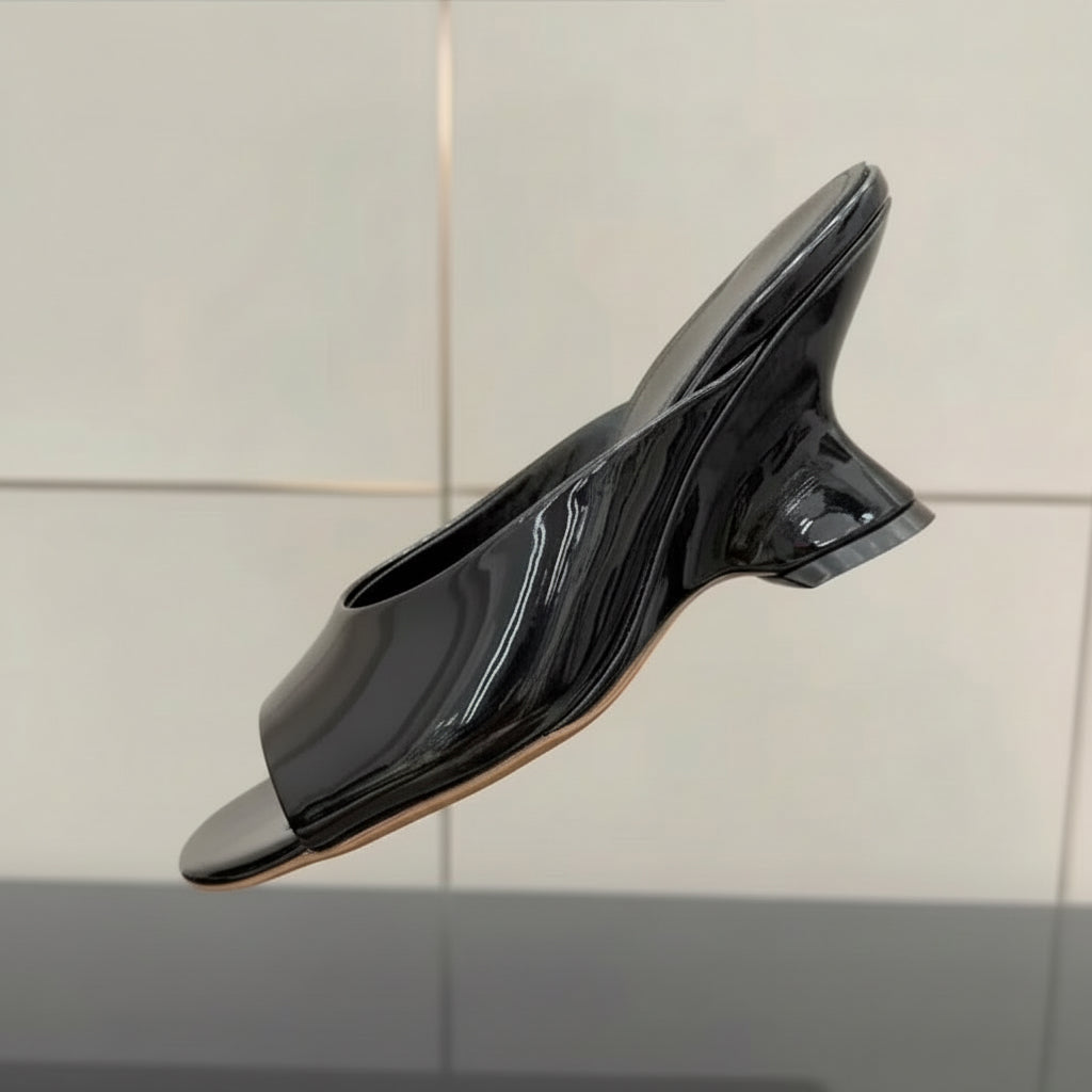 Heeled Slip on Mules