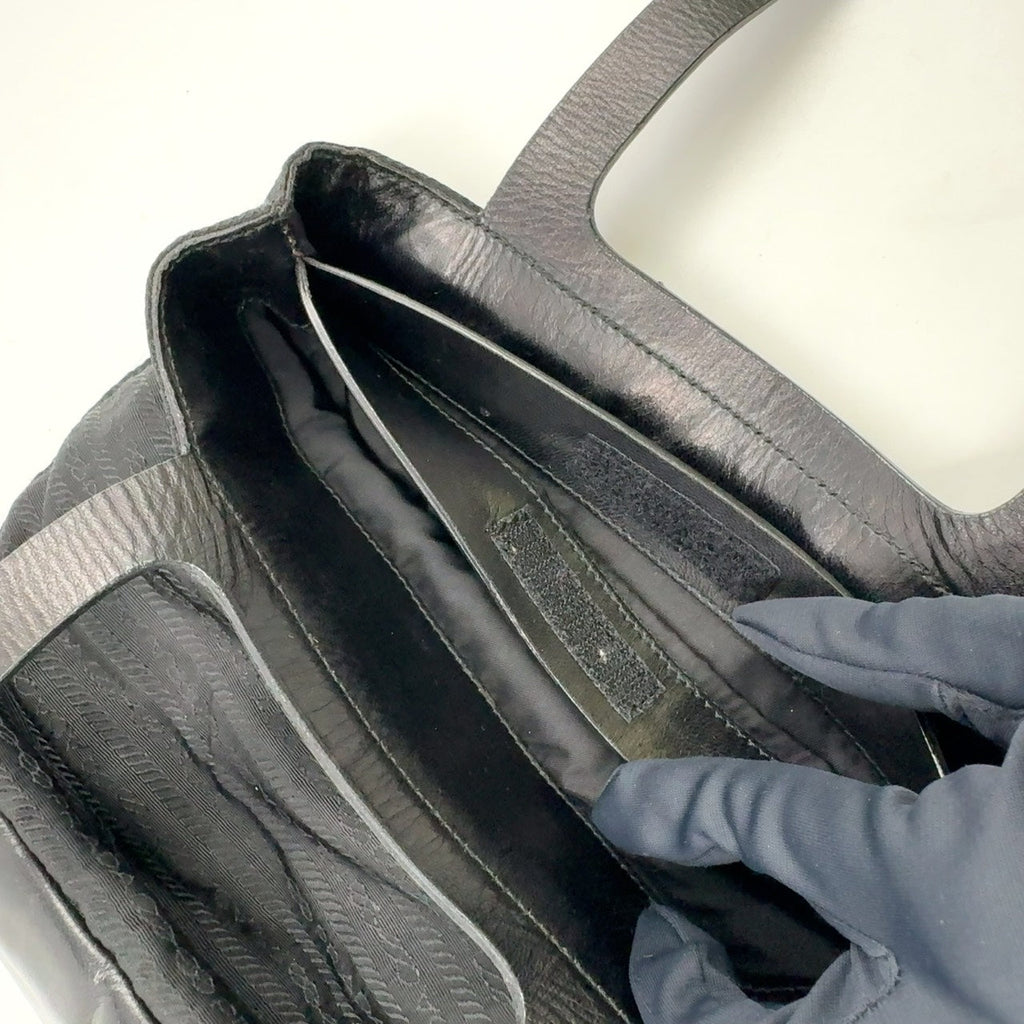 Prada Logo-Patterned Tote Bag Previously Owned Authentic