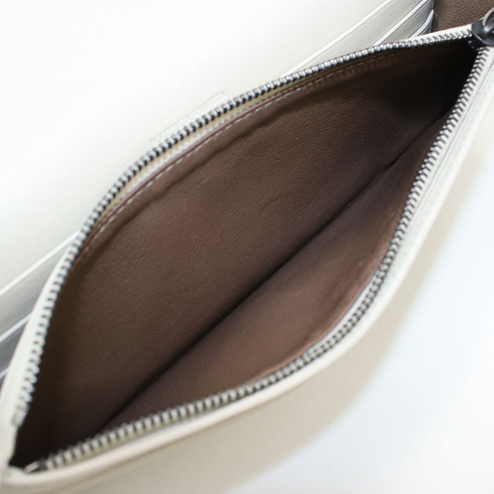 BOTTEGA VENETA – Intrecciato Leather Chain Wallet – White – 100% Authentic ✨lPreviously Owned Very Good Condition ~34% Off MSRP