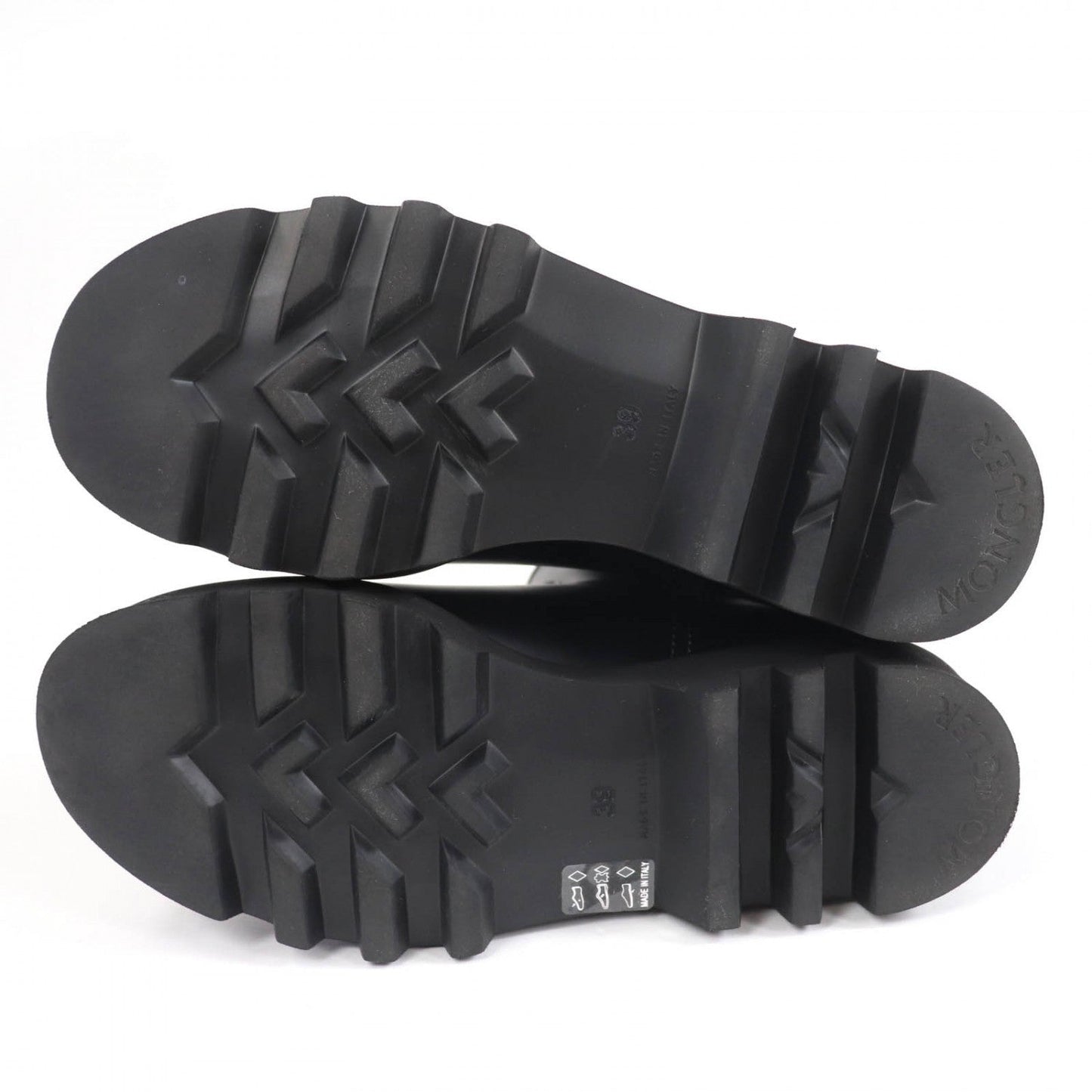 MONCLER – Ankle Boots – GINETTE – Rubber Matt Black – Size 39 – 100% Authentic Pre-Owned ✨SA Rank (Excellent pre-owned condition)