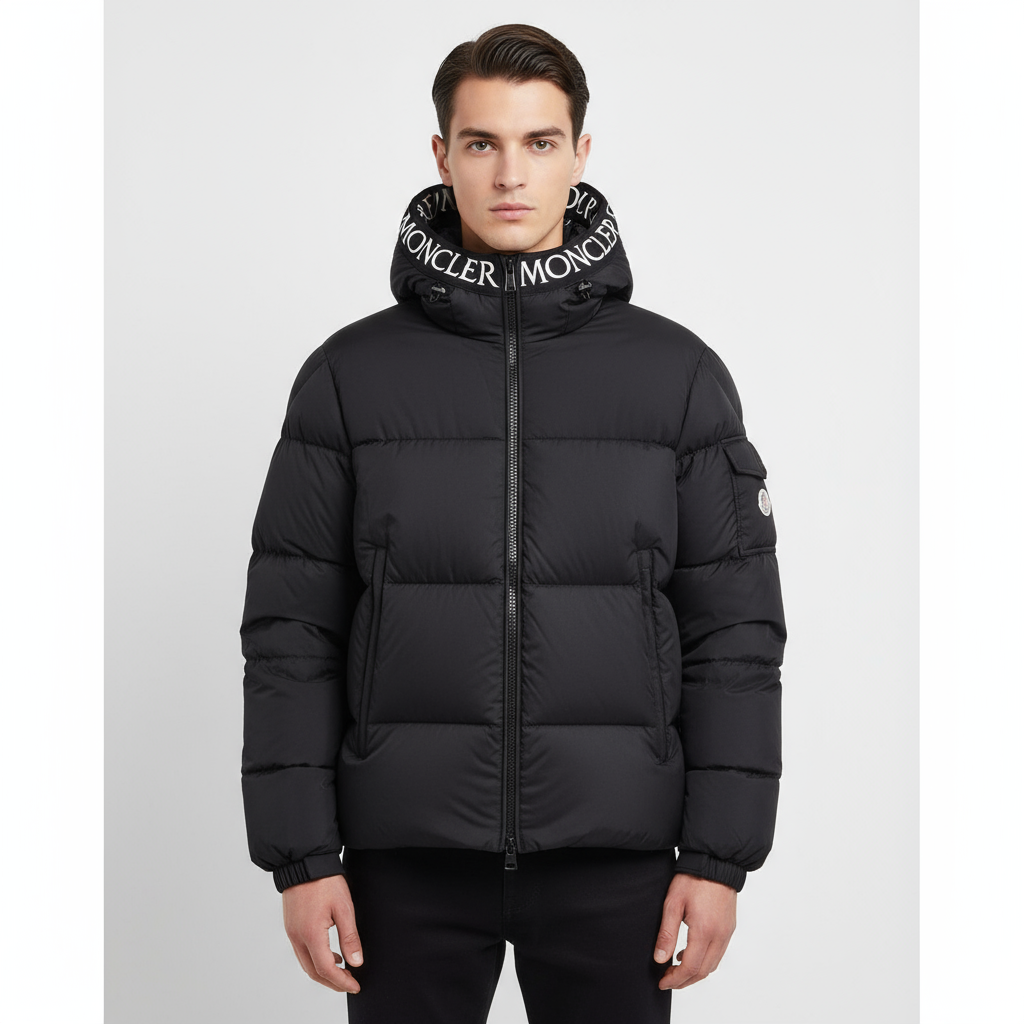 MONCLER – MONTCLA GIUBBOTTO Down Jacket – Black Nylon – Men’s Size 3