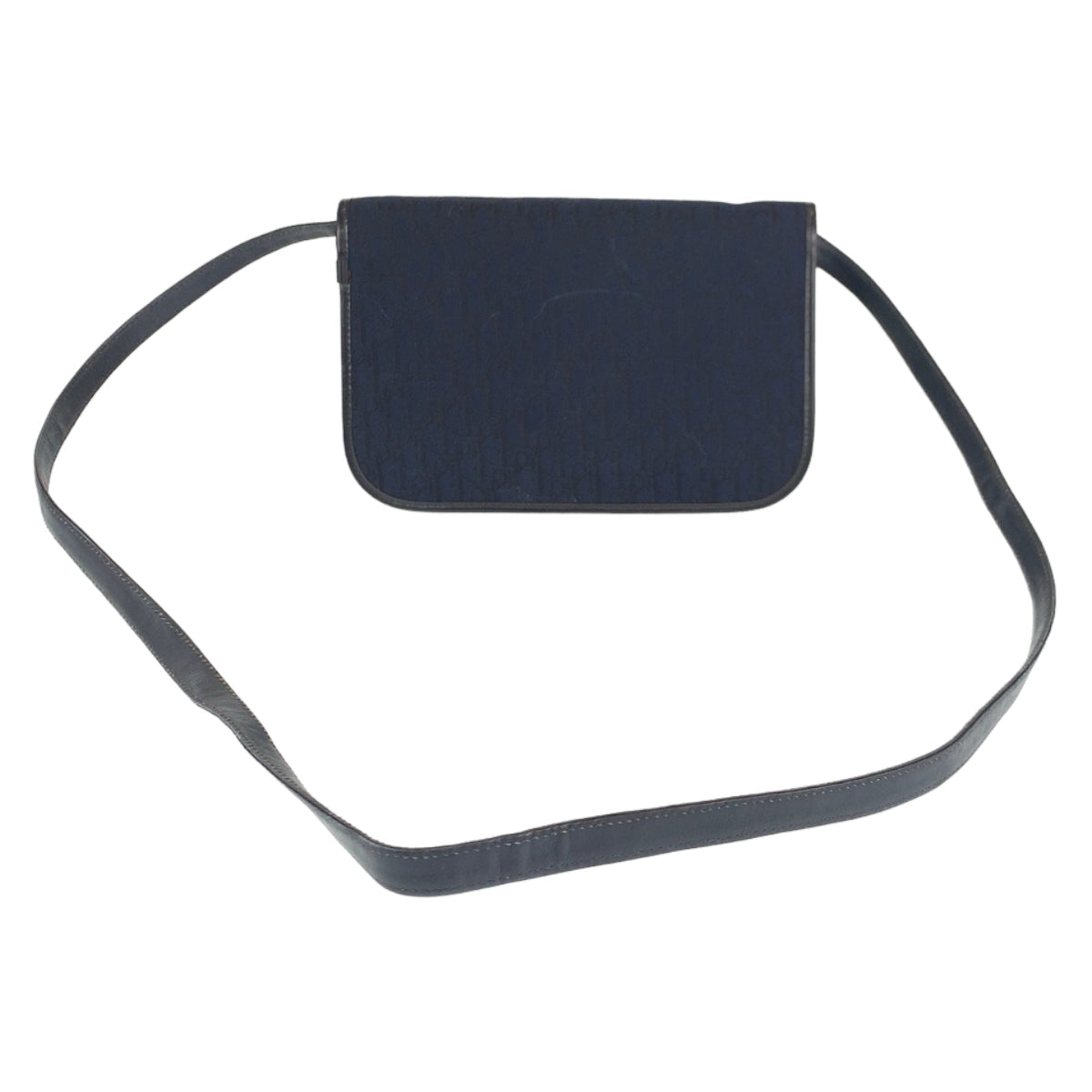 Christian Dior Trotter Canvas navy Gold Metal by John Galliano Era – 100% Authentic ✨ Very Good Pre-Owned Condition ~ 24% off MSRP