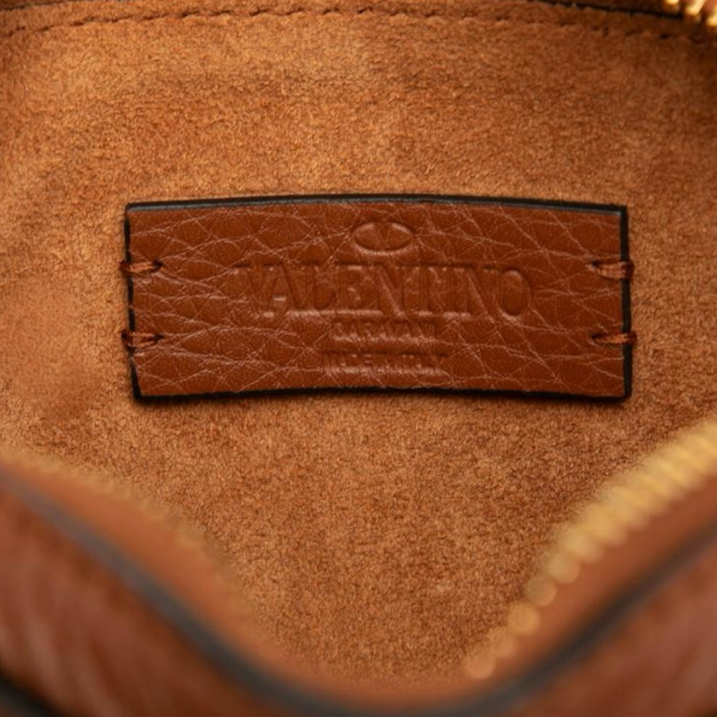 Valentino Garavani Leather Crossbody Waist Bag Brown – Like New Condition | L’LUXE Authentic’s