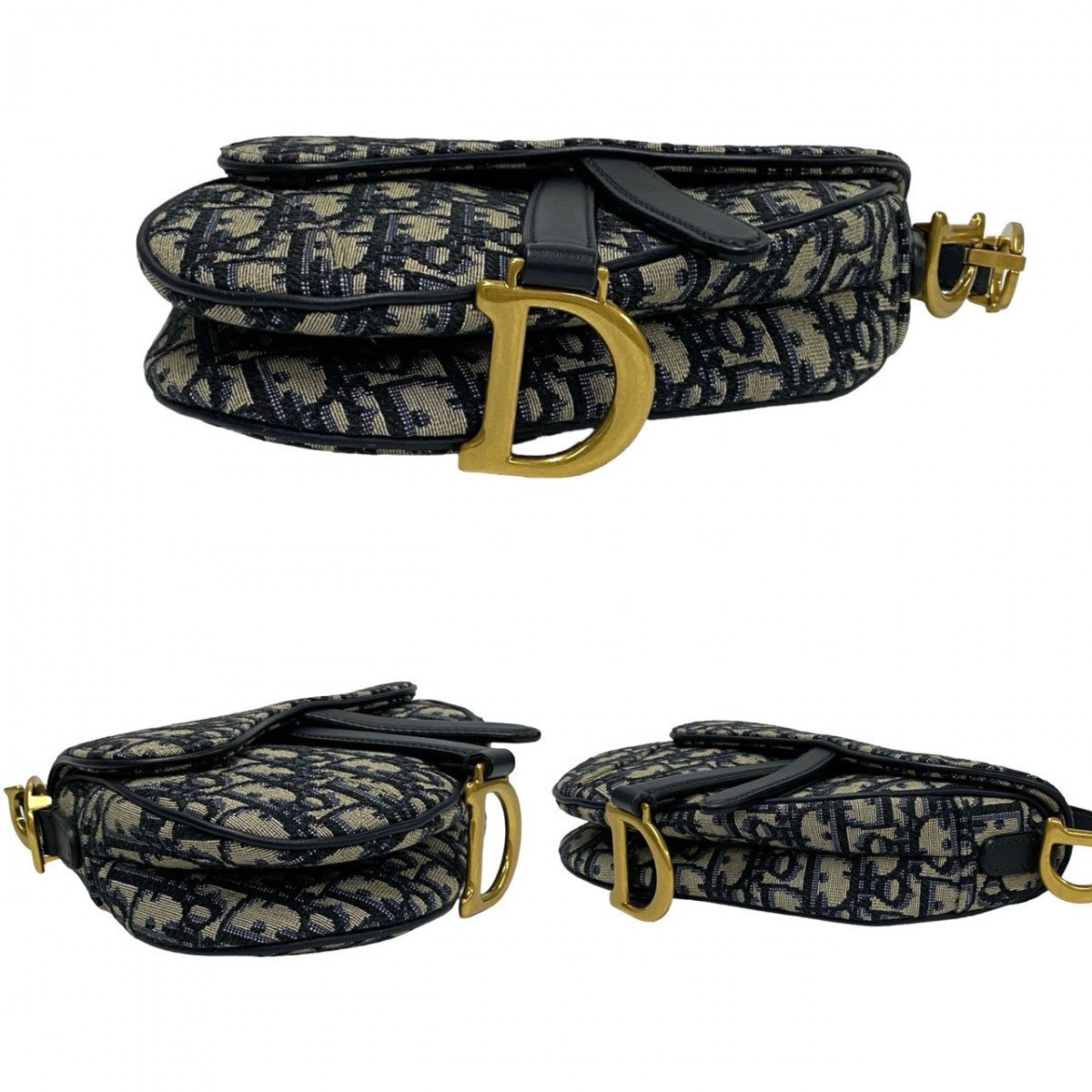 Christian Dior Oblique Saddle Bag (Reissue)
Leather, Canvas Navy Trotter Patern Oblique by John Galliano Revival Design 100% Authentic ✨Pre-Owned Near Mint Condition~ 31% off MSRP