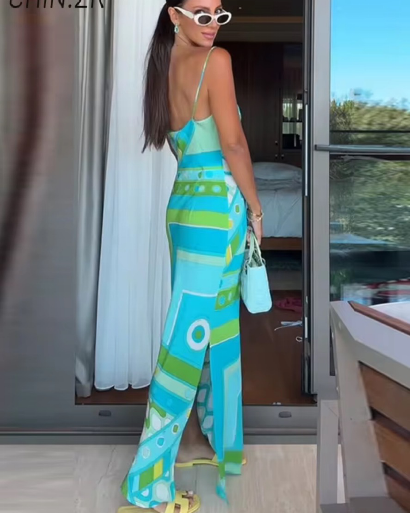 Pucci-Inspired Abstract Print Summer Dress – 3 Styles – Sleeveless Resort Maxi Dress