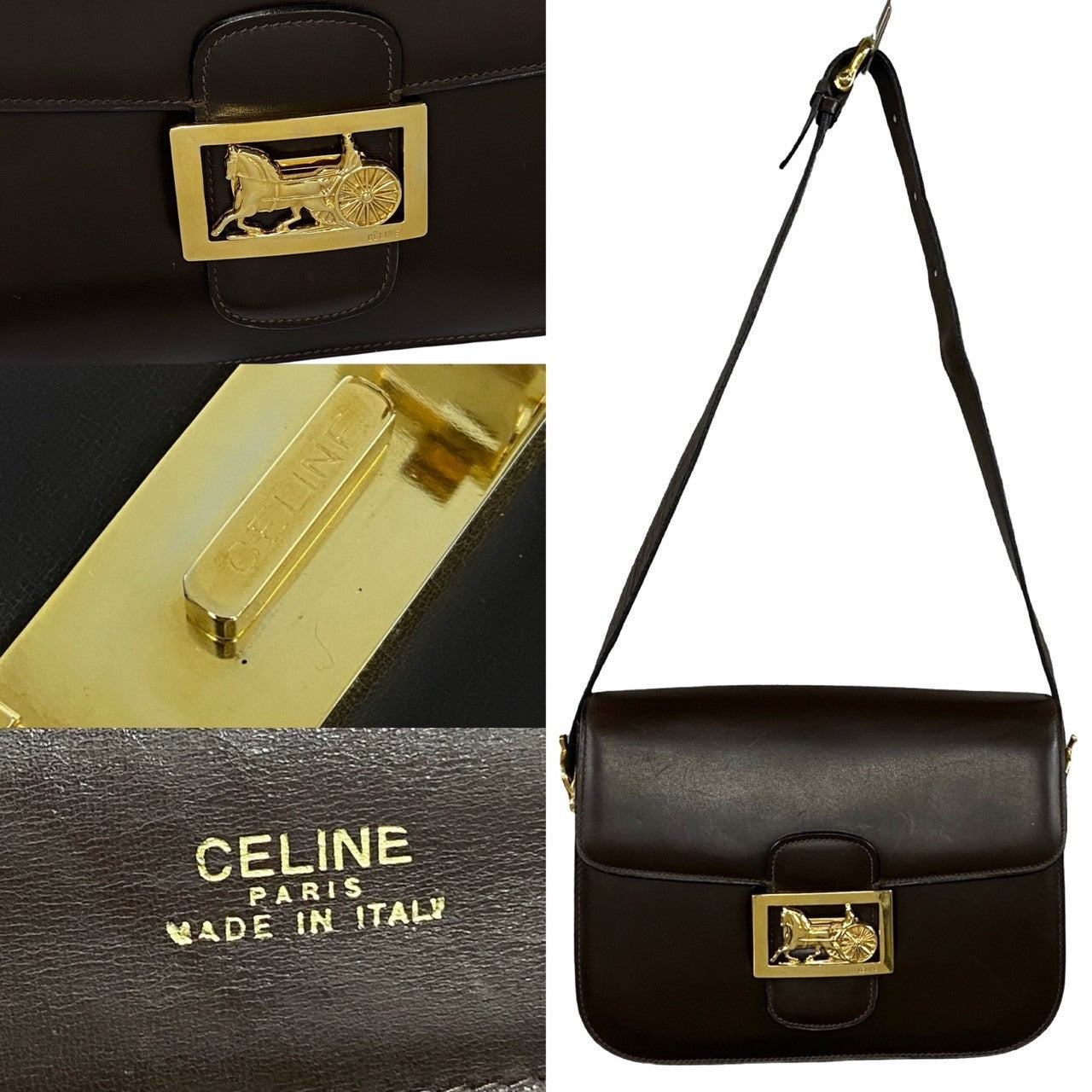 CELINE  Carriage Metal