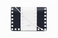 VALENTINO GARAVANI Free Rockstud Spike Leather Shoulder Bag — Navy & White Authentic Previously Owned