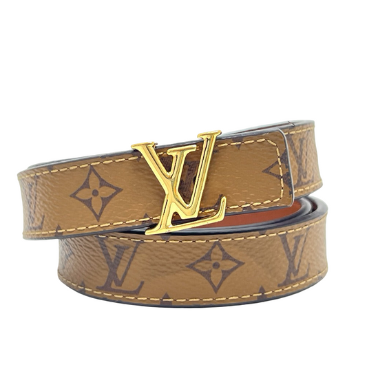 LOUIS VUITTON Belt LV Iconic 20mm Monogram Canvas Brown Women’s