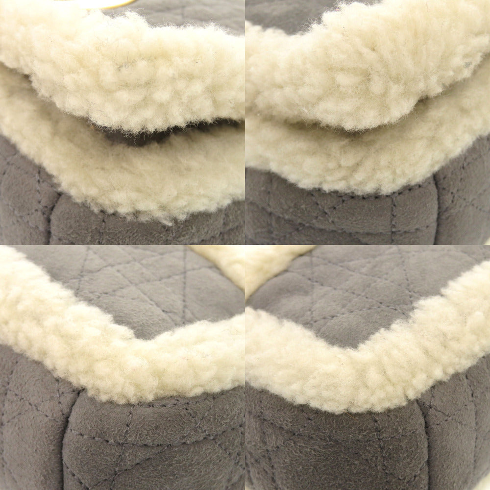 Christian Dior  – Caro Chain Gray Mouton & Suede – 100% Authentic ✨ Very Good Pre-Owned Condition ~ 27% off MSRP