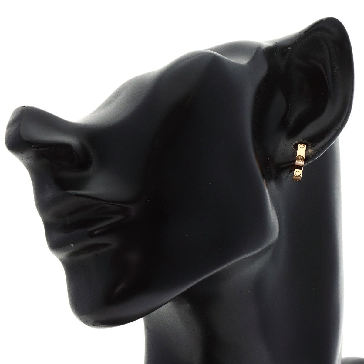 CARTIER – Mini Love Pierced Earrings 18K Pink Gold 100% Authentic Pre-Owned ✨