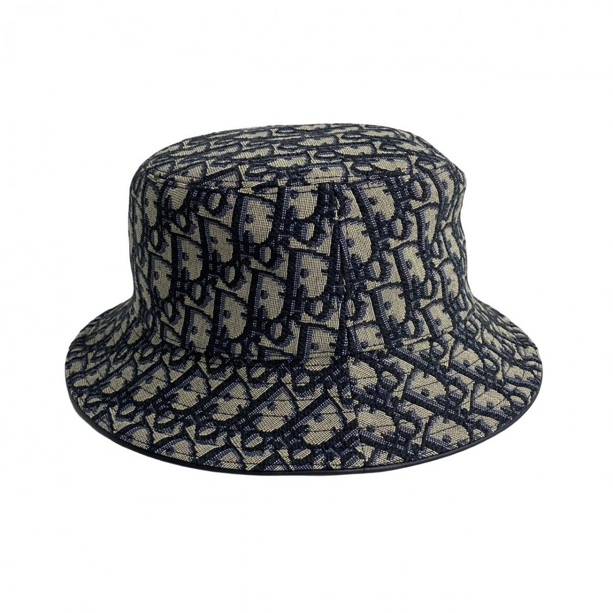 Dior Trotter Pattern Hat in Navy 100% Authentic ✨ Very Good Pre-Owned                    Condition ~ 26% off MSRP