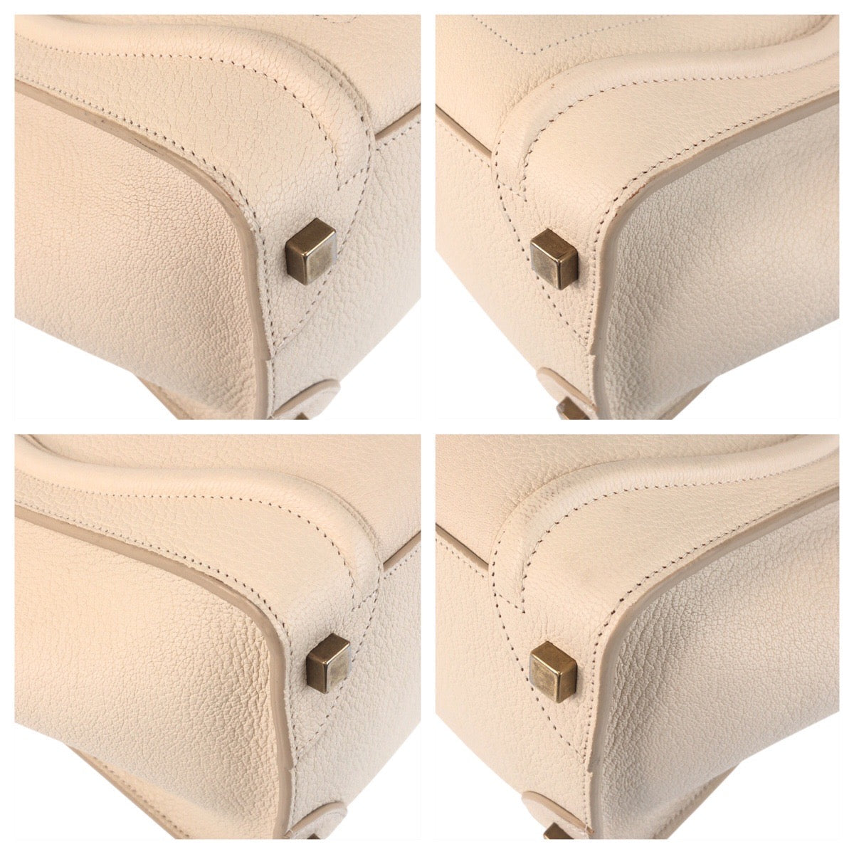 Celine The Luggage Micro Phoebe Philo Era – Early 2010s – Ivory/Gold