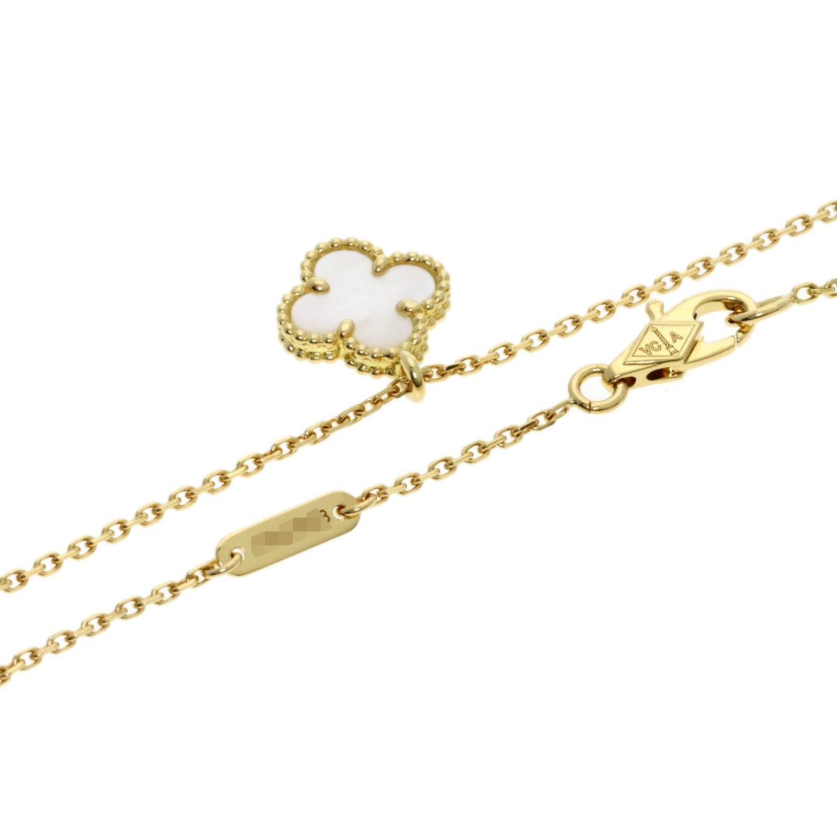 VAN CLEEF & ARPELS Sweet Alhambra Shell Necklace – 18K Yellow Gold