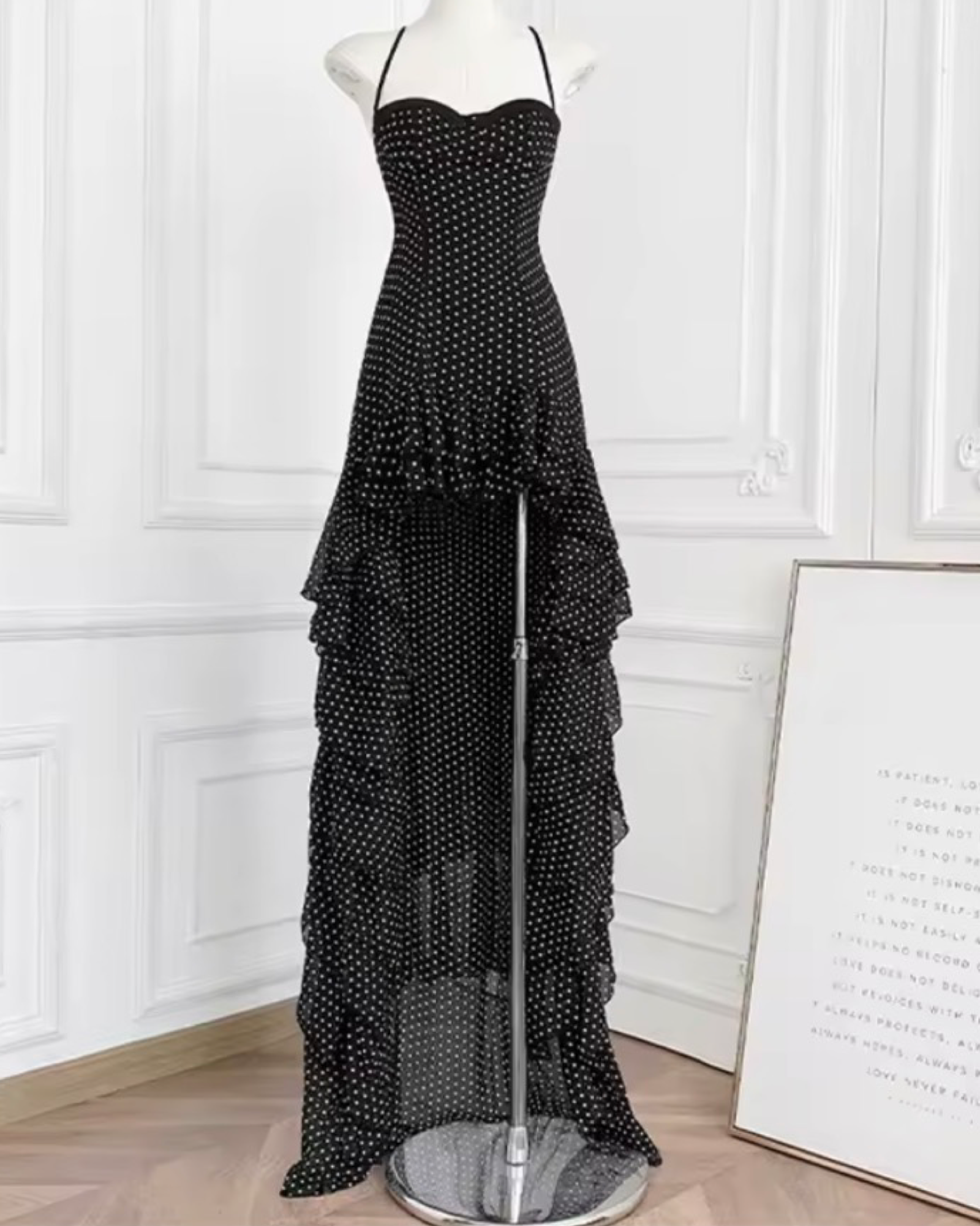 Zimm- Inspired Strapless Mermaid Maxi Dress Black – Slim Fit Floor-Length Backless Gown