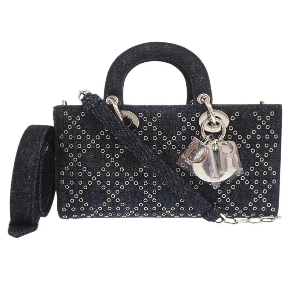 Christian Dior – Lady D-Joy Cannage Medium 2WAY Denim Blue
