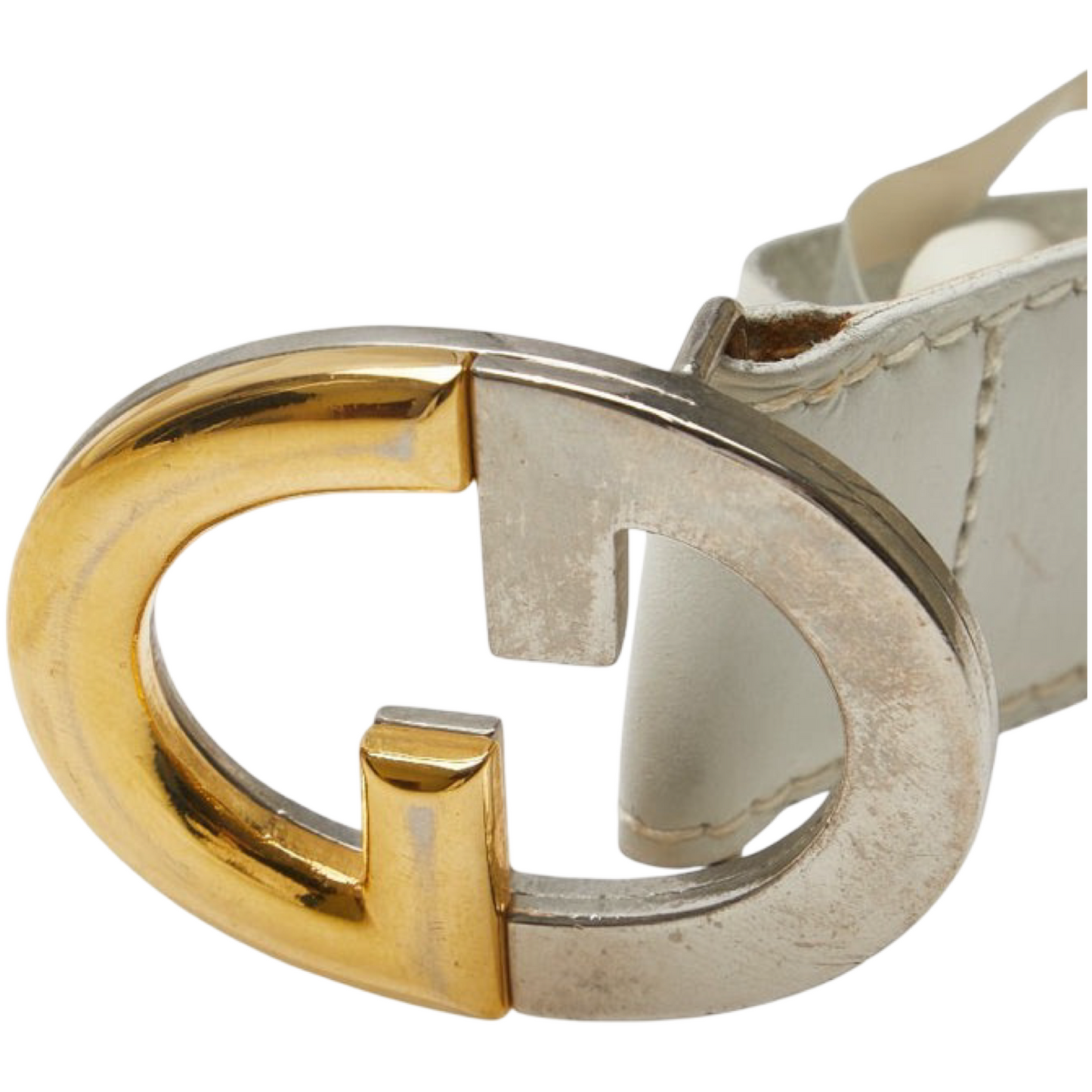 Gucci Leather Belt – White – unisex – 100% Authentic Previously Owned