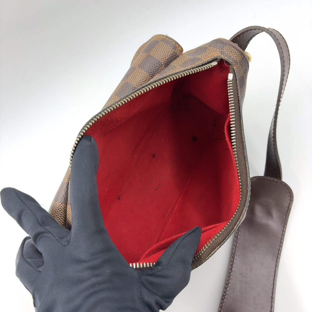 Louis Vuitton Ravello GM Damier Ebene Crossbody Shoulder Bag Previously Owned Very Good Condition | L’LUXE Authentic’s